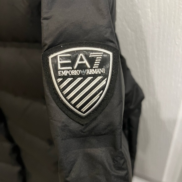 Emporio Armani EA7 Bomber Hooded Zip Up Jacket - Picture 8 of 11